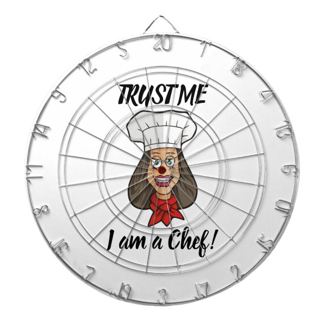 Tabla Dardos Mulher Chef (Frente)