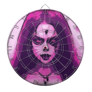 Tabla Dardos Mulher do desenho animado Zombie