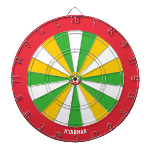 Tabla Dardos Myanmar Flag Patriot's Bullseye