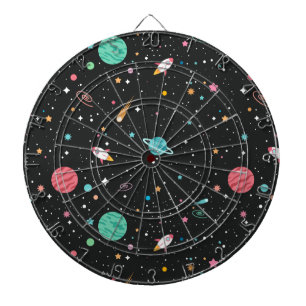 Tabla Dardos Navios-foguete espaciais e estrelas