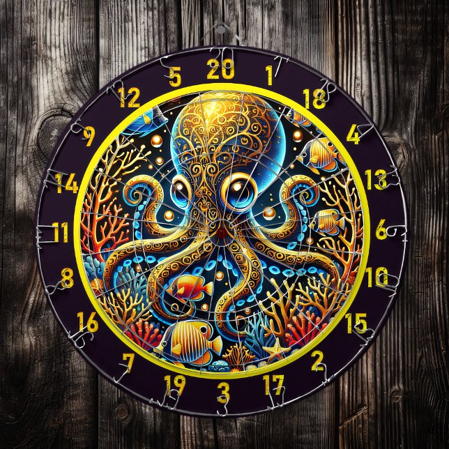 Tabla Dardos Neon Surge Octopus Dartboard (Criador carregado)