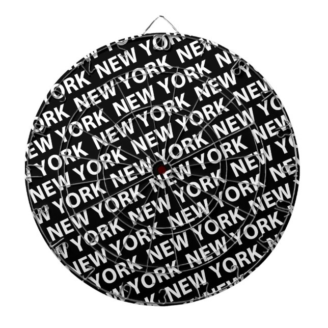 Tabla Dardos New York Pattern White (Frente)