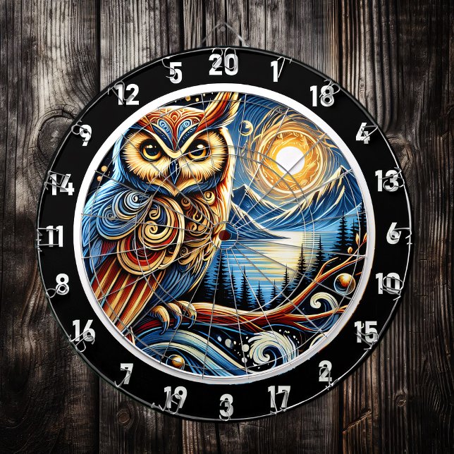 Tabla Dardos Nocturnal Coruja Encantada Design (Criador carregado)