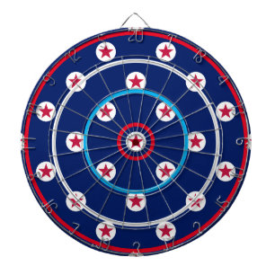 Tabla Dardos Noite de Jogos Patrióticos Vermelho Branco Azul Es