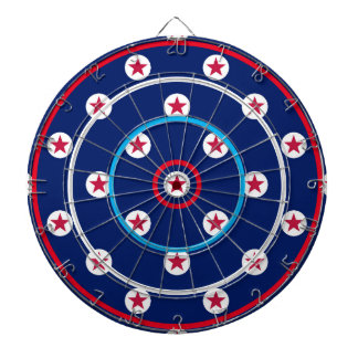 Tabla Dardos Noite de Jogos Patrióticos Vermelho Branco Azul Es
