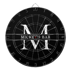 Tabla Dardos Nome do Monograma Personalizado