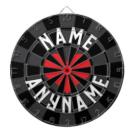 Tabla Dardos NOME Personalizado Ame QUALQUER NOME Black Charcar