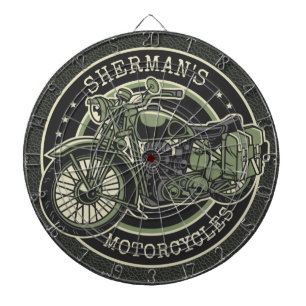 Tabla Dardos NOME Personalizado Biker De Motociclos Militares