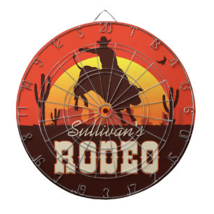 Tabla Dardos NOME Personalizado Bull - Bull - Rider Rodeo Ocide