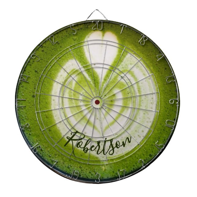 Tabla Dardos Nome Personalizado Fã de Matcha Latte Engraçado Ch (Frente)