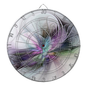 Tabla Dardos Nova Vida, Fantasia Colorida de Arte Fractal Abstr