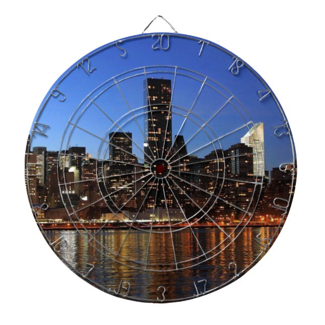 Tabla Dardos NYC Nova Iorque Manhattan Night (Frente)