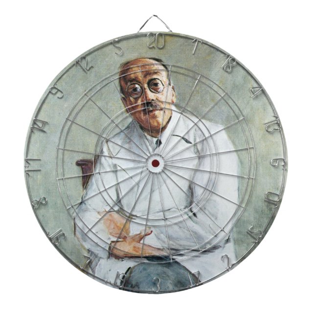 Tabla Dardos O cirurgião (por Max Liebermann) (Frente)