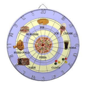 Tabla Dardos O conselho de dardo da comida lixo