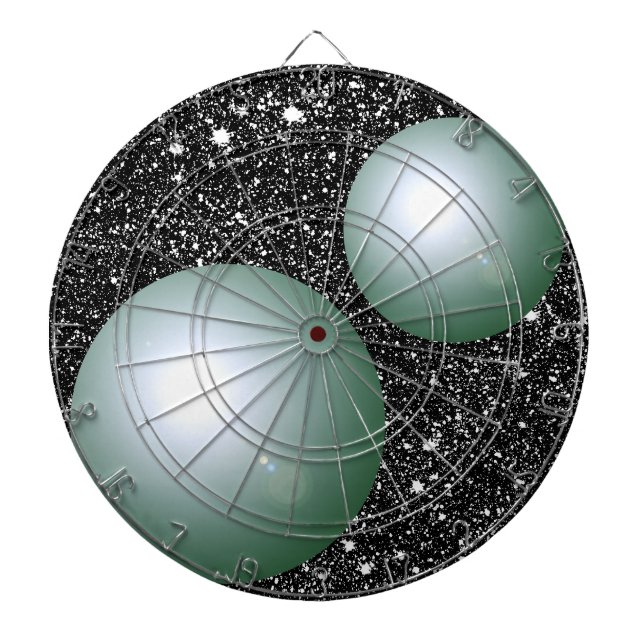 Tabla Dardos O conselho de dardo Geeky planetário do presente (Frente)