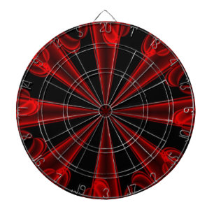 Tabla Dardos O conselho de dardo vermelho e preto