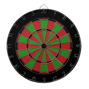 Tabla Dardos O conselho de dardo vermelho e verde preto