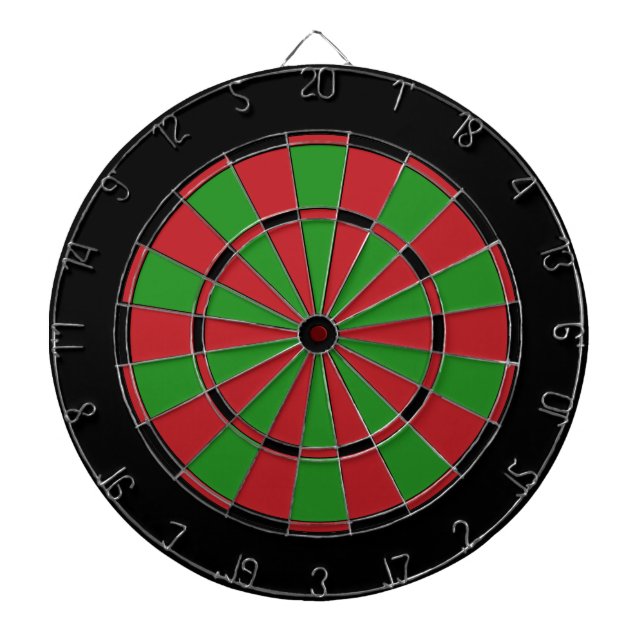 Tabla Dardos O conselho de dardo vermelho e verde preto (Frente)