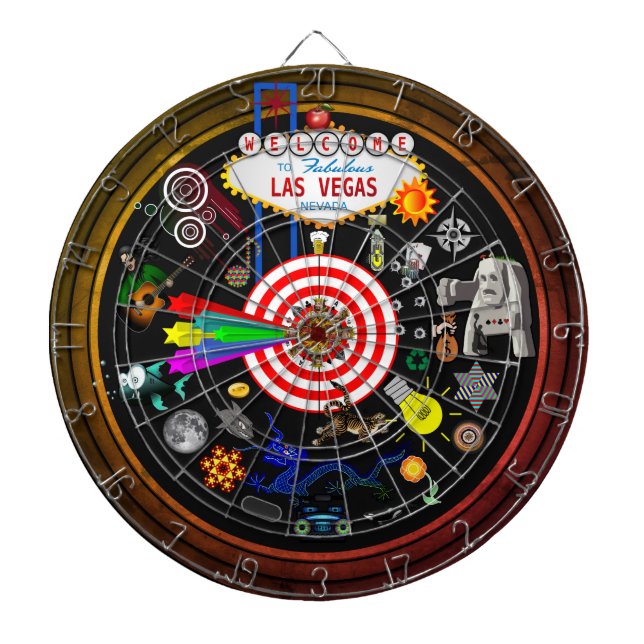 Tabla Dardos O Dartboard a várias línguas de chegada grande do (Frente)