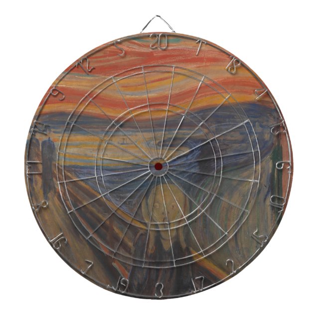 Tabla Dardos O Grito da Natureza por Edvard Munch 1893 (Frente)