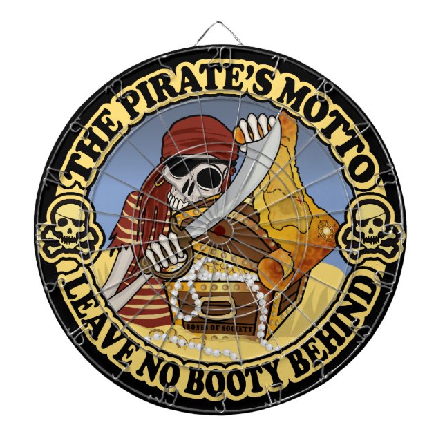 Tabla Dardos O Motto do Pirata (Frente)