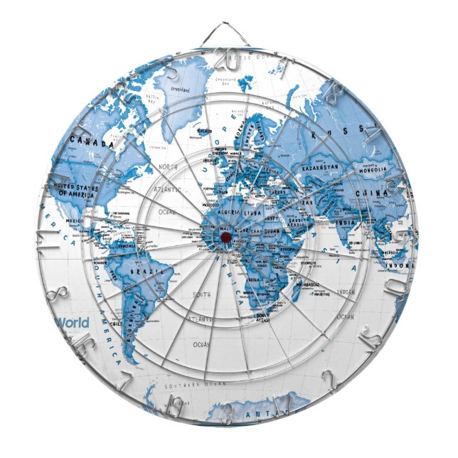 Tabla Dardos O mundo é azul da arte - crianças (Frente)