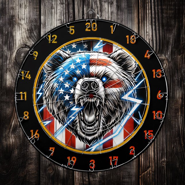 Tabla Dardos O Urso do Patriotismo e da Força (Criador carregado)