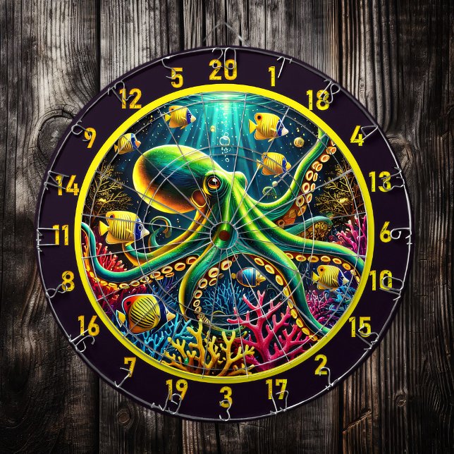 Tabla Dardos Octopus Dartboard do Octopus Embrace Tidal (Criador carregado)