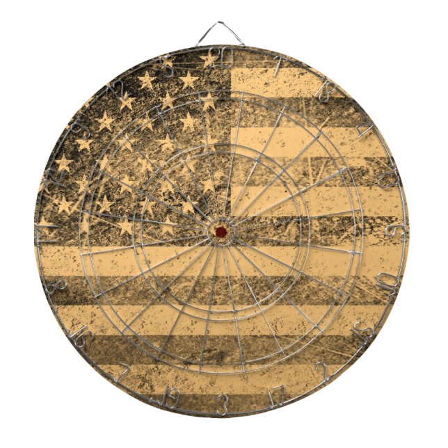 Tabla Dardos Old American Flag Grunge (Frente)