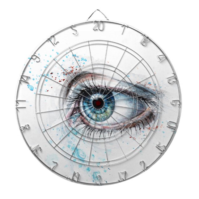 Tabla Dardos Olhos Azuis em Choro (tristeza, simpatia e depress (Frente)