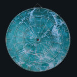 Tabla Dardos Ondas profundas do oceano azul<br><div class="desc">Cruzando ondas azuis profundas criando padrões de naturezas. Vítimas da praia de Verão no Havaí,  no Mediterrâneo e noutros destinos à beira-mar. Design de decoração ou presente para uma ocasião especial.</div>