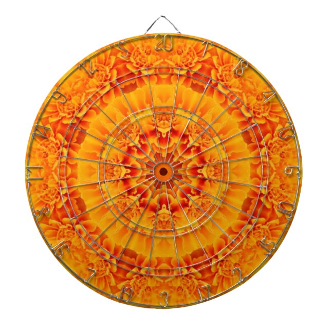 Tabla Dardos Orange Marigold Mandala (Frente)