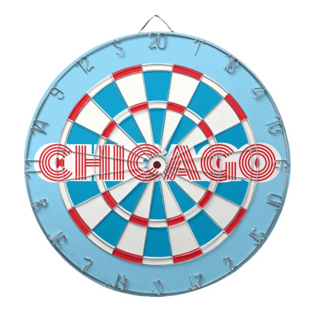 Tabla Dardos Orgulho CHICAGO Chitown (Frente)