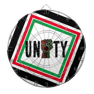 Tabla Dardos orgulho negro punho vermelho verde bandeira pan-af