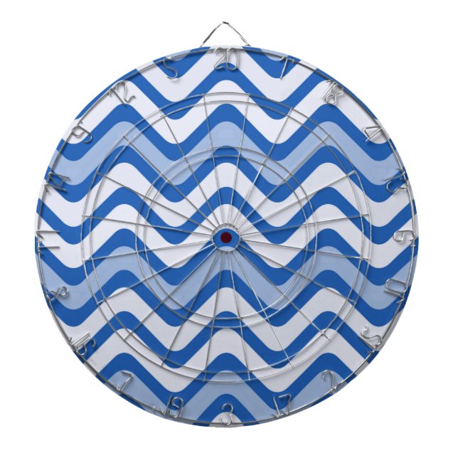 Tabla Dardos Padrão Azul de Onda (Frente)