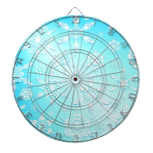 Tabla Dardos Padrão Crystal Snowflakes