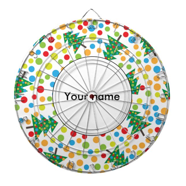 Tabla Dardos Padrão das árvores de Natal (Frente)