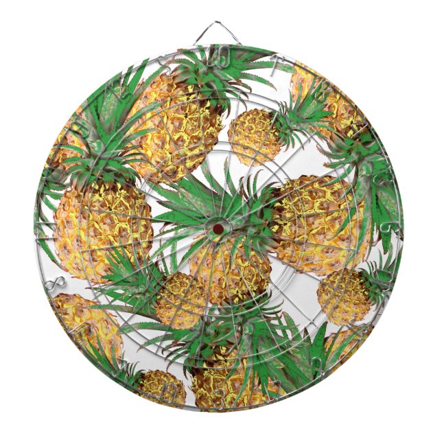 Tabla Dardos Padrão de Abacaxi Tropical Delicioso (Frente)