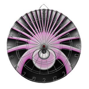 Tabla Dardos Padrão de Arte Fractal Moderno Abstrato
