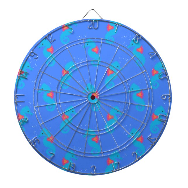 Tabla Dardos Padrão de Cavalo Azul (Frente)