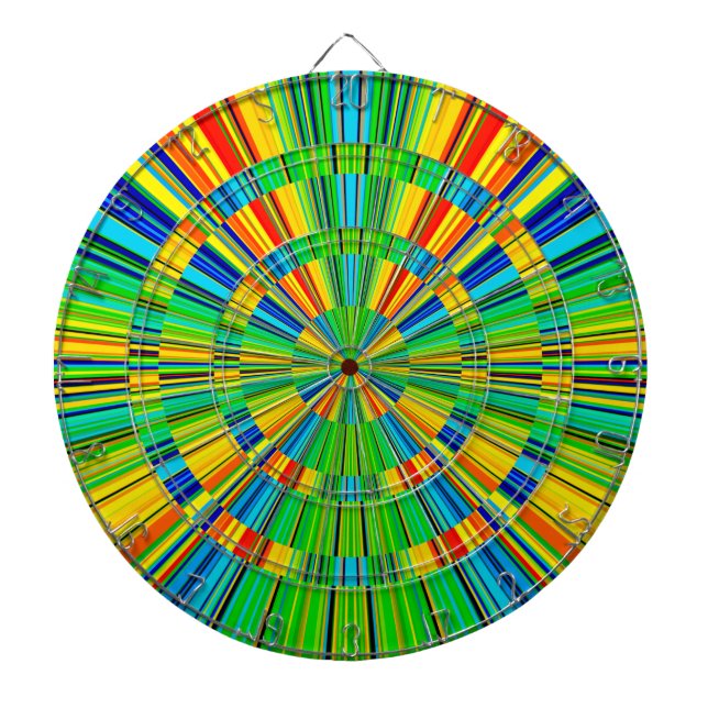 Tabla Dardos Padrão de cor radiante (Frente)