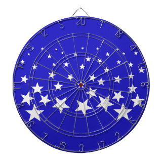 Tabla Dardos Padrão de estrela branca sobre fundo azul