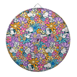 Tabla Dardos Padrão de Flor de Esnoopia e Woodstock