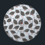 Tabla Dardos Padrão De Fogueira De Quirky Guiné<br><div class="desc">Um bando divertido de Guiné Hens em um fundo azul pálido para fazer você sorrir.</div>