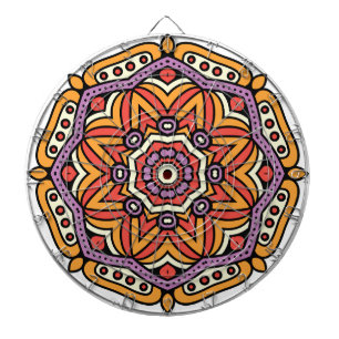 Tabla Dardos Padrão de Mandala Divertido