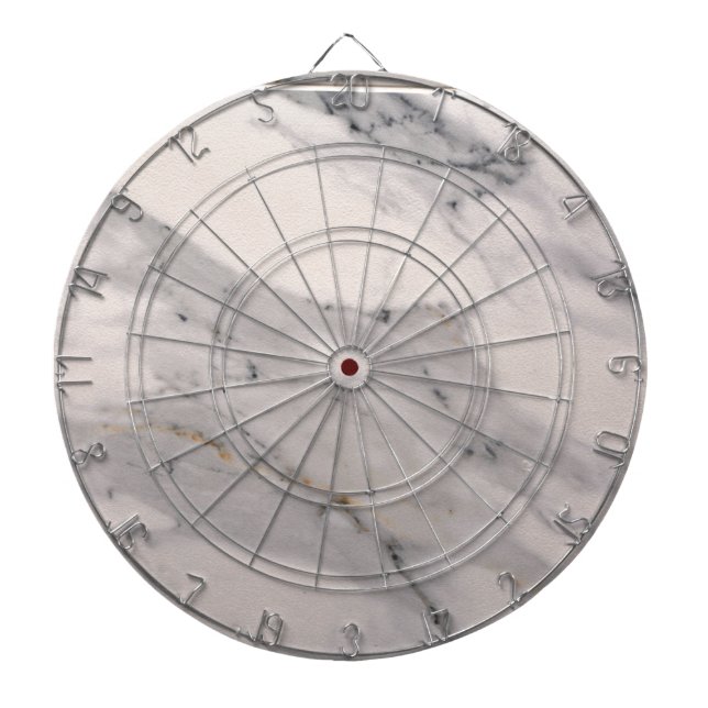 Tabla Dardos Padrão de mármore preto moderno da cinza (Frente)