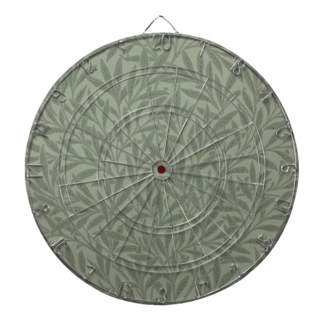 Tabla Dardos Padrão de Salgueiro William Morris Antigo Verde Sa (Frente)