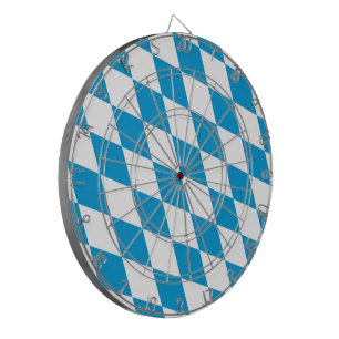 Tabla Dardos Padrão de Sinalizador de Diamante da Baviera Azul