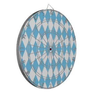 Tabla Dardos Padrão de Sinalizador Rhombus da Baviera Azul e Br