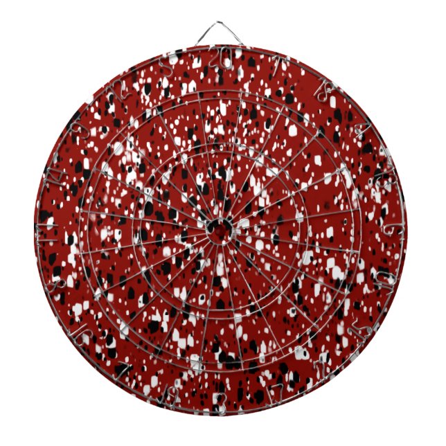 Tabla Dardos Padrão de Terrazzo Abstrato Mosaico (Frente)